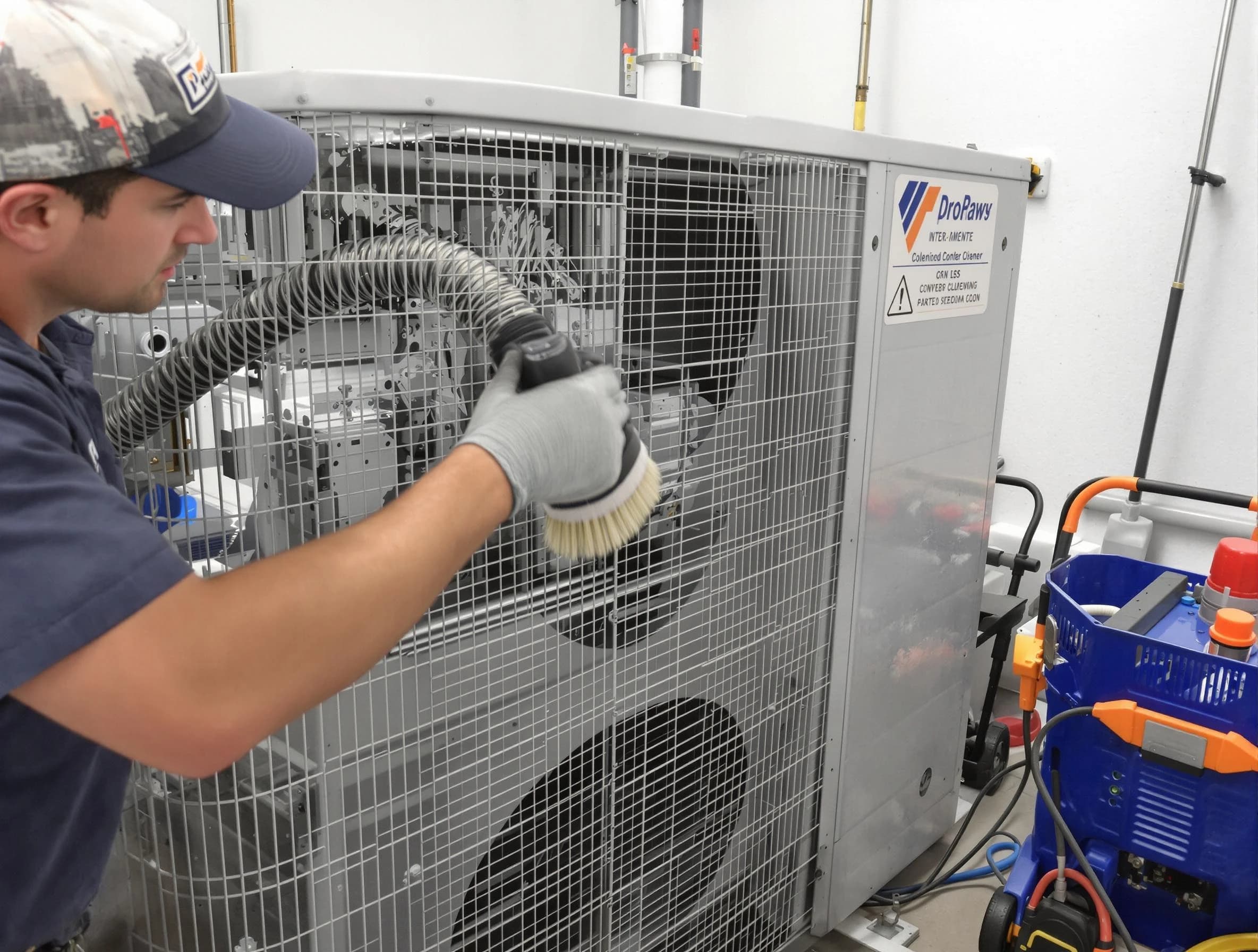 Payson Air Duct Cleaning specialist performing precision AC coil cleaning for improved system performance in Payson