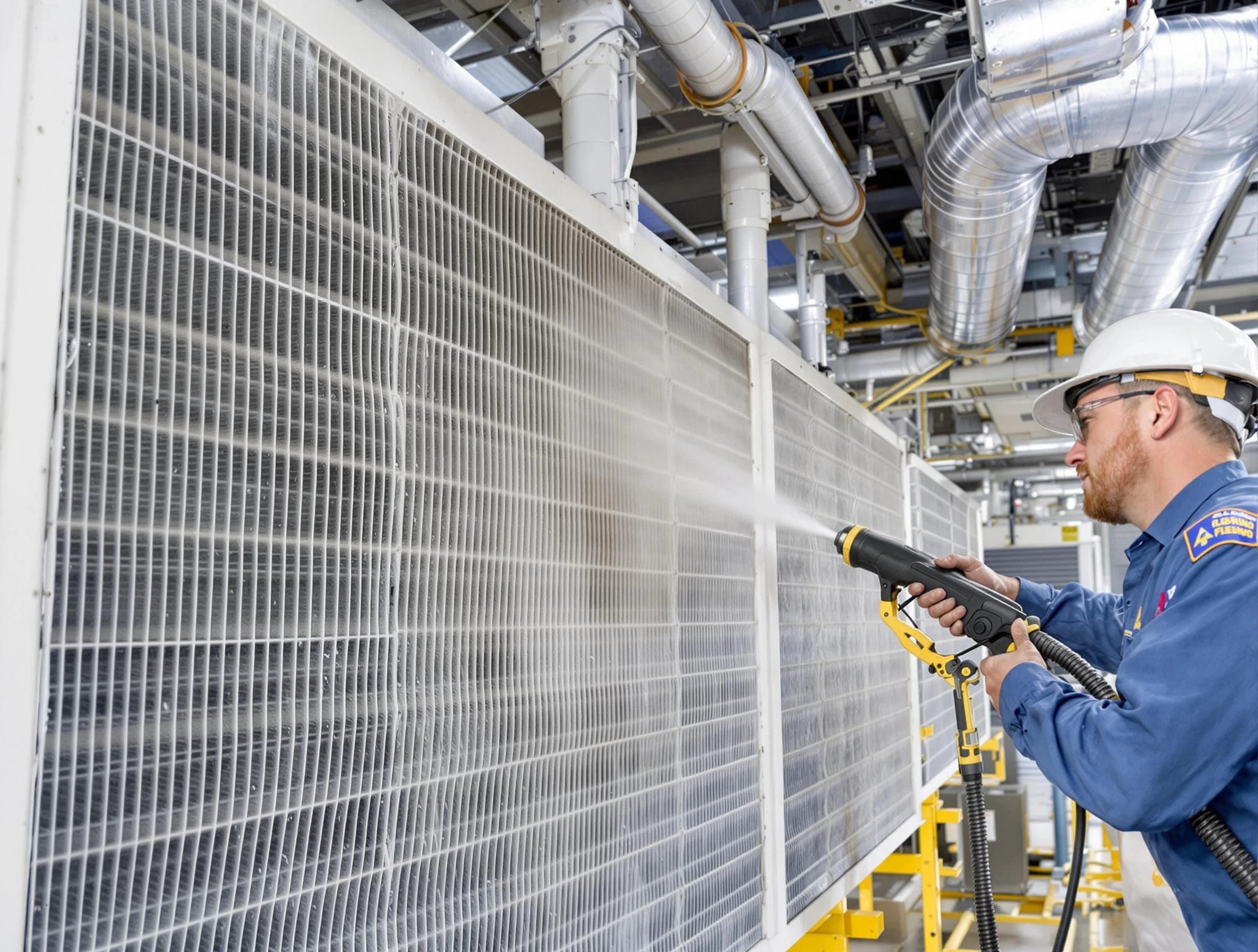 Professional commercial coil cleaning by Payson Air Duct Cleaning in Payson