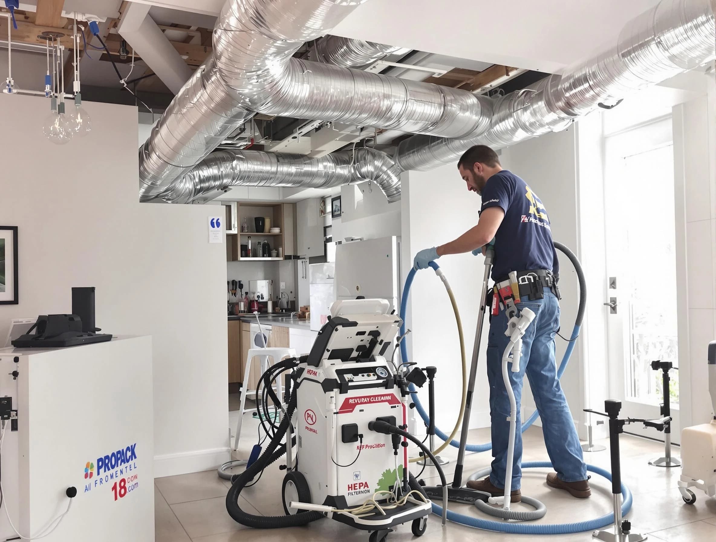 Payson Air Duct Cleaning technician performing advanced pure duct cleaning with specialized equipment in Payson