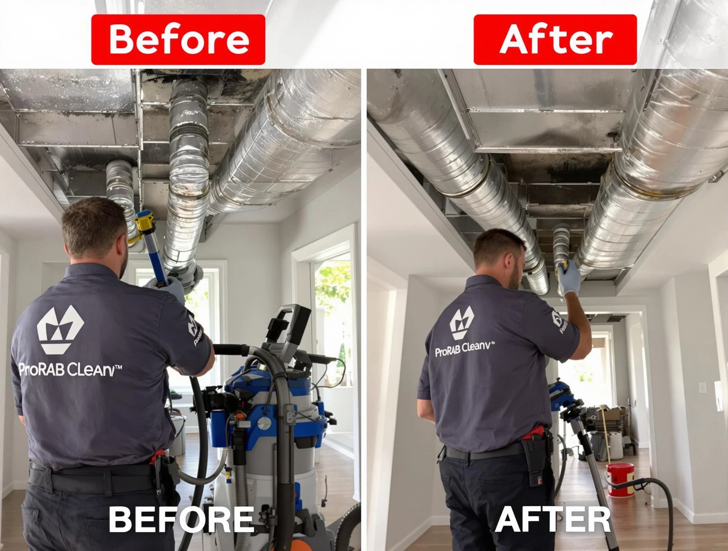 Payson Air Duct Cleaning expert performing thorough residential duct cleaning in a Payson home