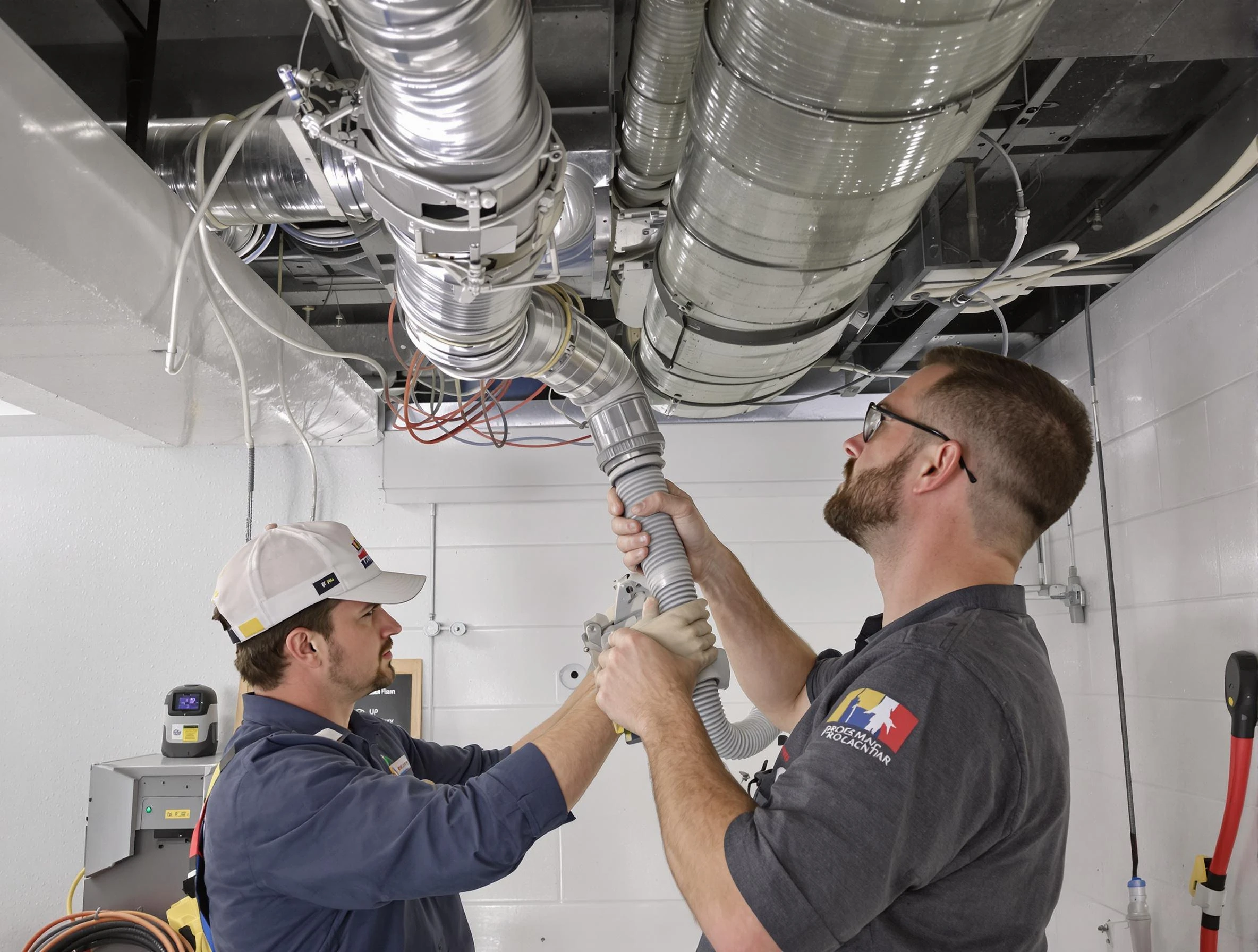 Payson Air Duct Cleaning technician performing thorough AC duct cleaning in Payson