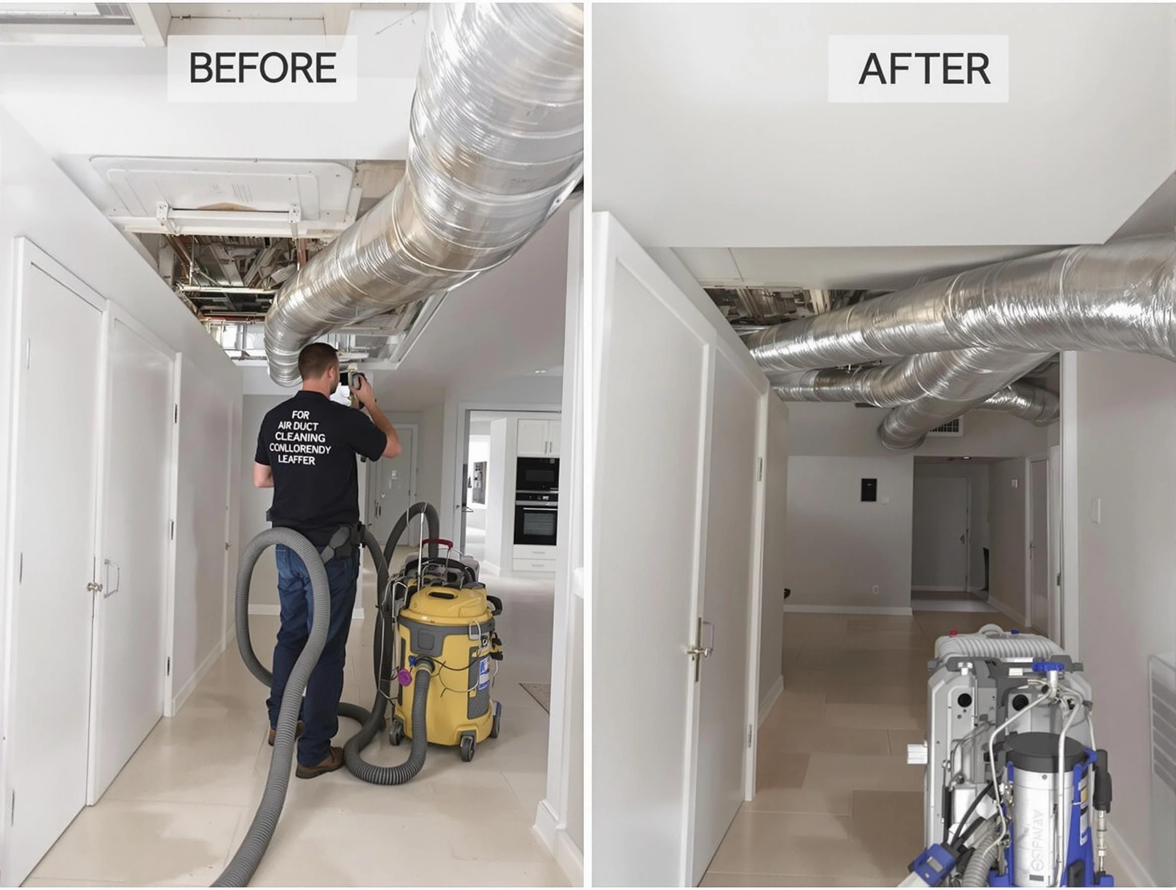 Payson Air Duct Cleaning professional performing thorough air duct cleaning in Payson