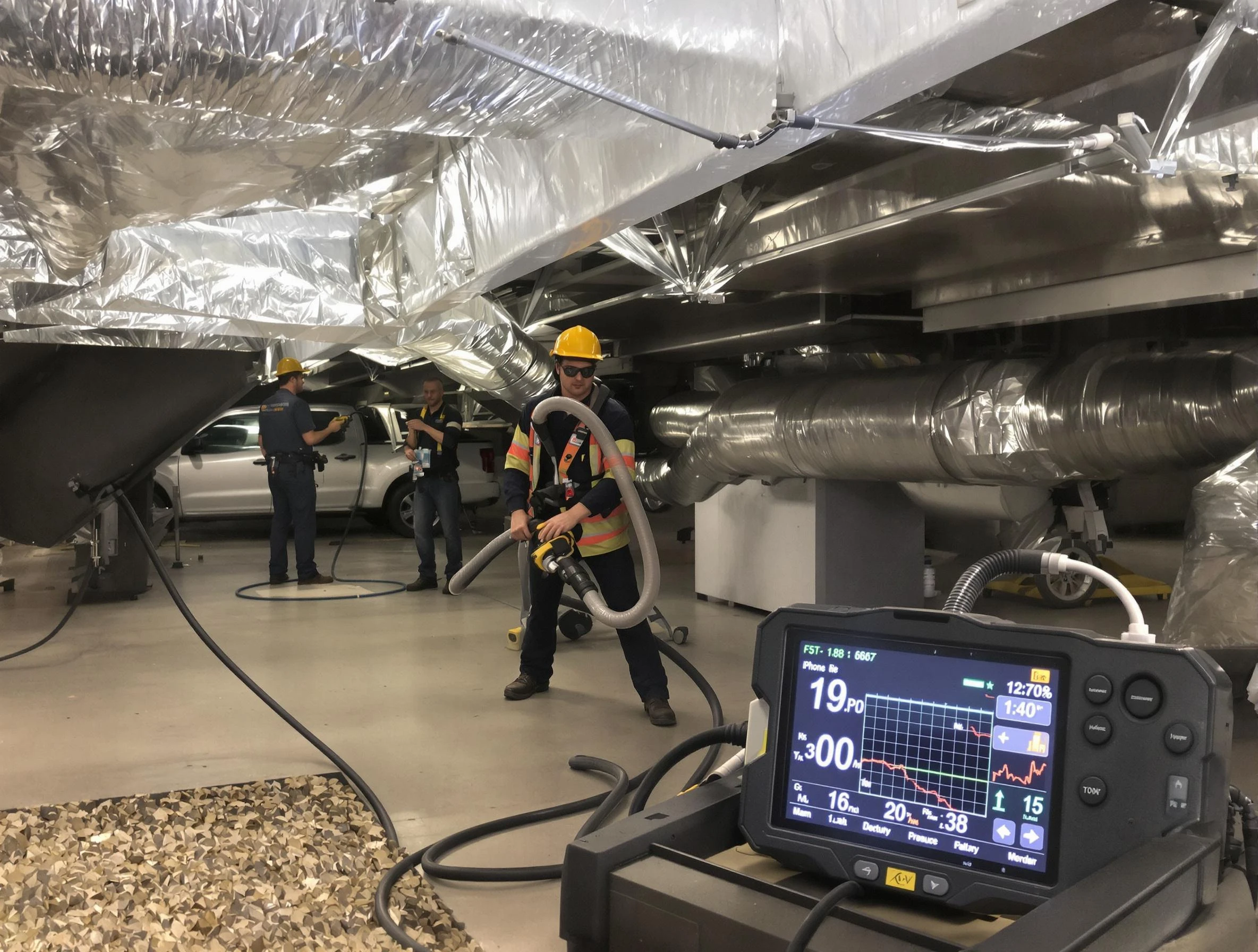 Professional negative pressure duct cleaning by Payson Air Duct Cleaning in Payson