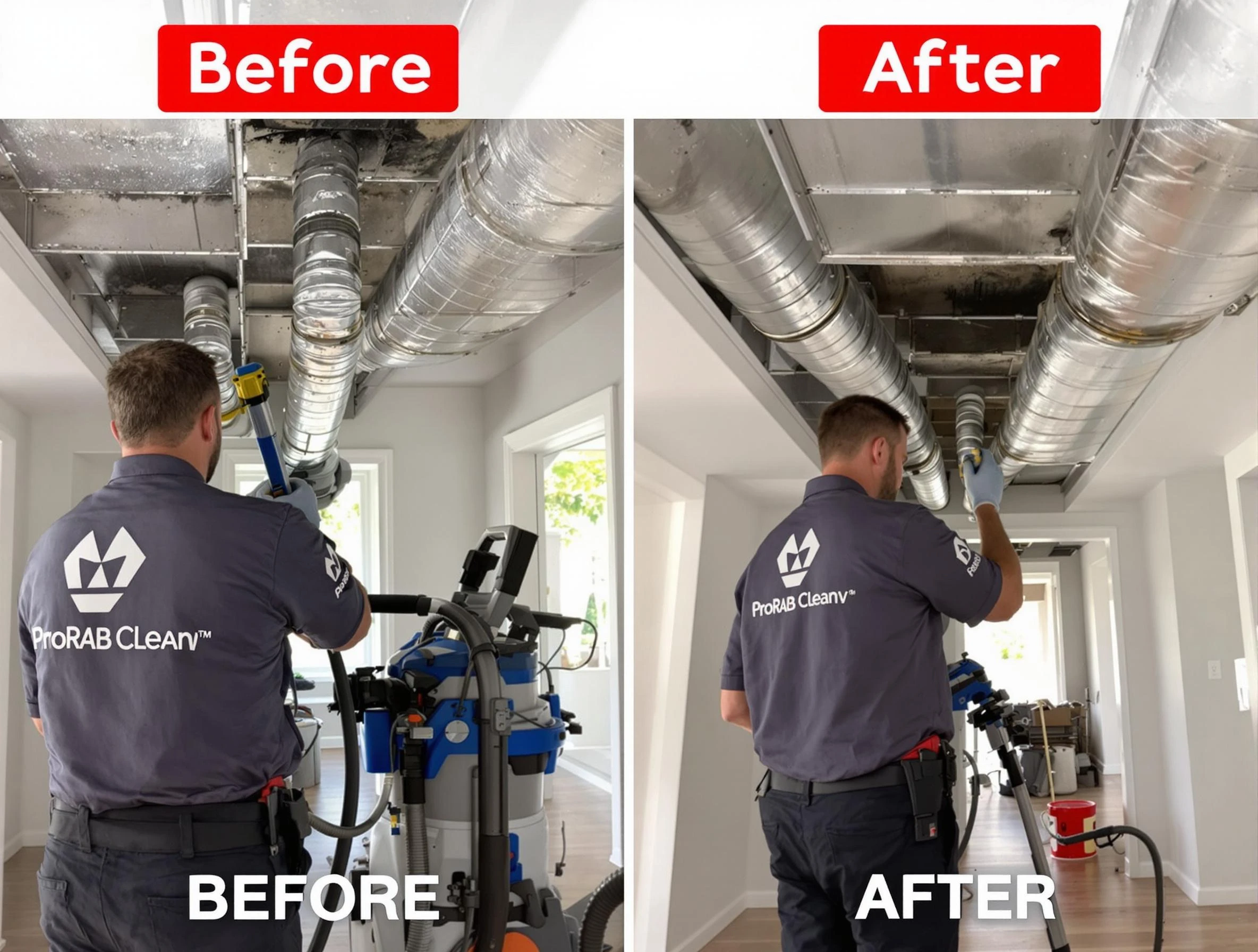 Payson Air Duct Cleaning expert performing thorough residential duct cleaning in a Payson home